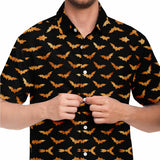 Orange Bats Button Down