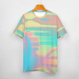 Unisex Holographic Paint Cotton T-Shirt