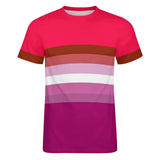 Color Palette Stripes Cotton T-shirt 30