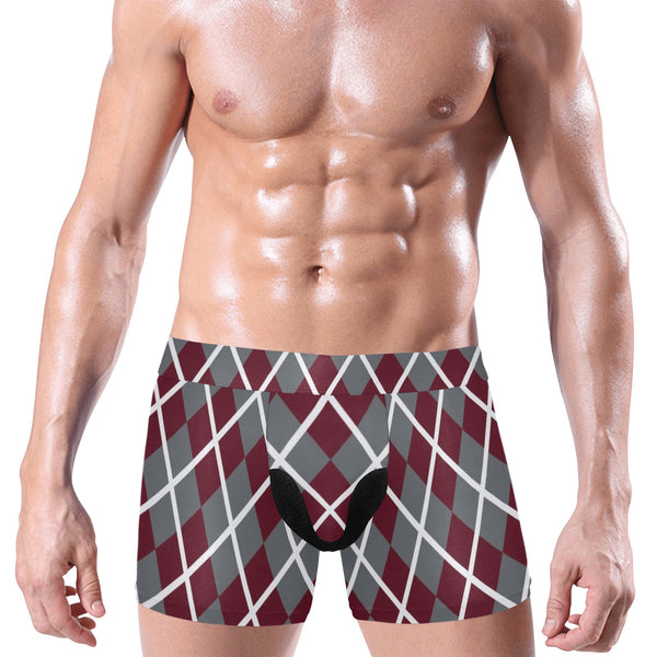 Argyle Men's Elephant Pouch Boxer Briefs