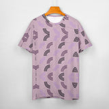 Unisex Half Rainbow Pattern Cotton T-Shirt