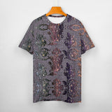 Embossed Pattern Cotton T-Shirt