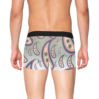 Paisley Pattern Boxer Briefs with Fly