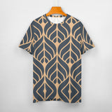 Leaf Pattern Cotton T-Shirt 4