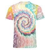 Pastel Color Palette Te Dye Cotton T-Shirt