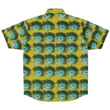 3D Yellow & Teal Button Down Shirt