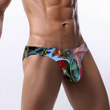 Men's Bikini Underwear Embossed Flower Pattern 2