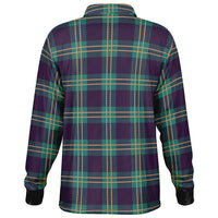 Coat Plaid Long Sleeve Polo