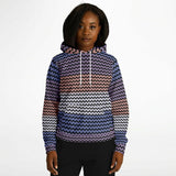 Color Palette Knit Effect Hoodie