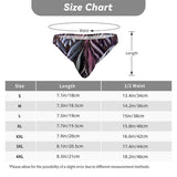 Men's Bikini Underwear leaf pattern embossed