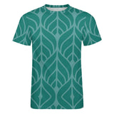 Leaf Pattern Cotton T-Shirt 12