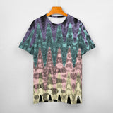 Metallic waves Cotton T-Shirt