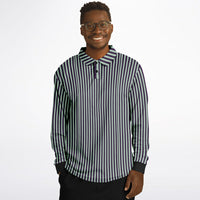 Striped Long Sleeve Polo