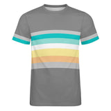 Color Palette Stripes Cotton T-shirt 29