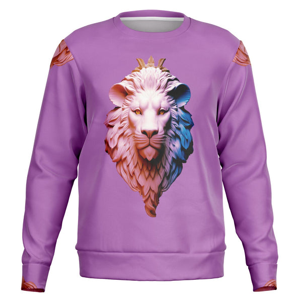 Mauve 3D Lion Sweatshirt