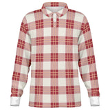 Desert Plaid Long Sleeve Polo