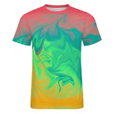 Liquid Paint Effect Cotton T-Shirt 12