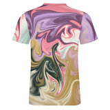 Liquid Paint Effect Cotton T-Shirt 10