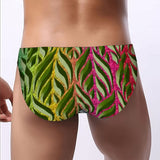 Men's Bikini Underwear leaf pattern embossed 3