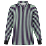 Striped Long Sleeve Polo