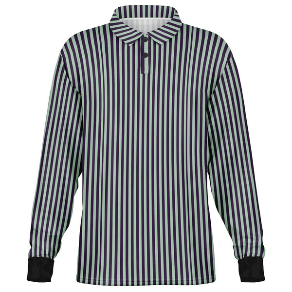 Striped Long Sleeve Polo