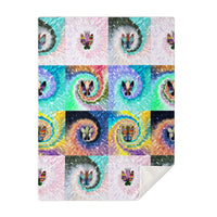 Tye Dye Faerie Wings Microfleece Blanket