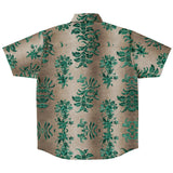 Embossed Teal Velvet Button Down Shirt 4