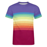 Pride Color Stripes Cotton T-shirt 24