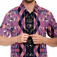 Lavender Goth Button Down