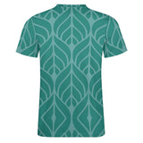 Leaf Pattern Cotton T-Shirt 12