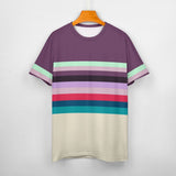 Color Palette Stripes Cotton T-shirt 13