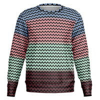 Color Palette Knit Effect Sweatshirt