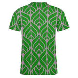 Leaf Pattern Cotton T-Shirt 7