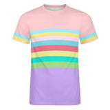 Color Palette Stripes Cotton T-shirt 49