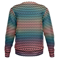 Knit Effect Gradient Sweatshirt