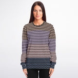 Color Palette Knit Effect Sweatshirt