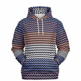 Color Palette Knit Effect Hoodie