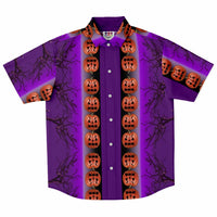 Angry Jack O Lantern Button Down