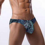 Men's Bikini Underwear Teal Wood