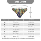 Men's Bikini Underwear Embossed Flower Pattern 4