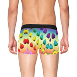 Leaf Pattern Boxer Briefs with Fly