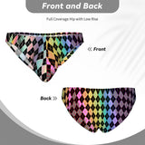 Men's Bikini Underwear Rainbow Argyle 2