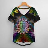Hippie Faerie V-Neck T-Shirt 3