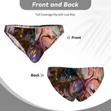 Men's Bikini Underwear Embossed Flower Pattern 3