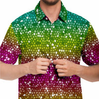 Mosaic Color Palette Button Down Shirt