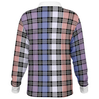 Color Palette Plaid Long Sleeve Polo Shirt