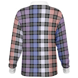 Color Palette Plaid Long Sleeve Polo Shirt