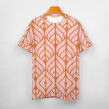 Leaf Pattern Cotton T-Shirt 17