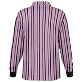 Multicolor Striped Long Sleeve Polo