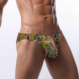 Men's Bikini Underwear Embossed Greens